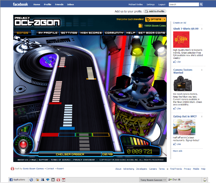 Rhythm Zone for Facebook